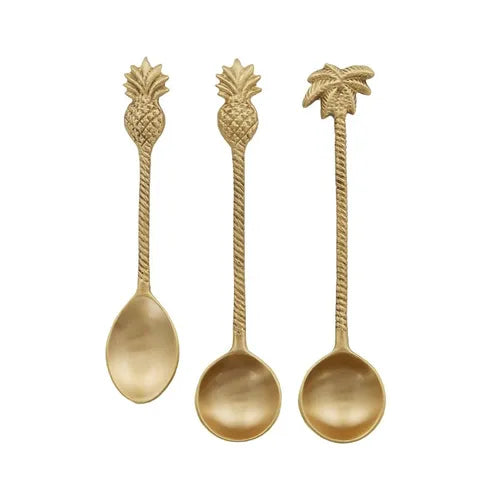 TROPIC S/3 BRASS SPOONS 3.5X16CM Sydney's Plant Market
