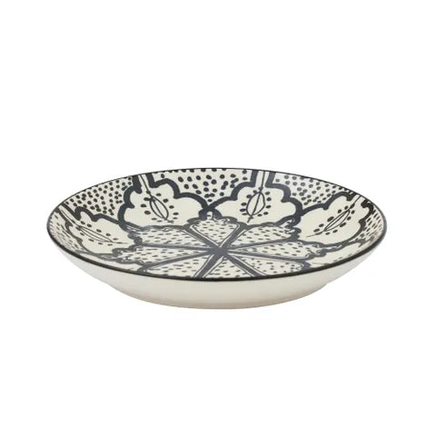 ALEAH CERAMIC PLATE 15.5CM BLACK/WHITE