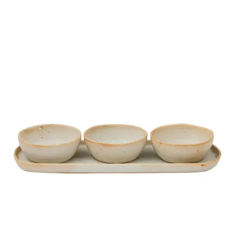 FRANCIS CERAMIC 4PC SERVE SET 33X11X5CM