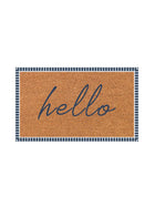 HELLO BLUE DOORMAT 45X75CM