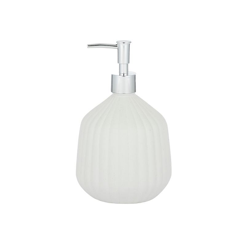 MAHA CERAMIC SOAP DISPENSER 11.5x20cm White