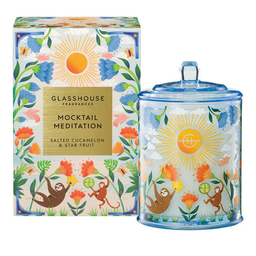 GLASSHOUSE FRAGRANCE CANDLE MOCKTAIL MEDITATION 380G Sydney's Plant Market