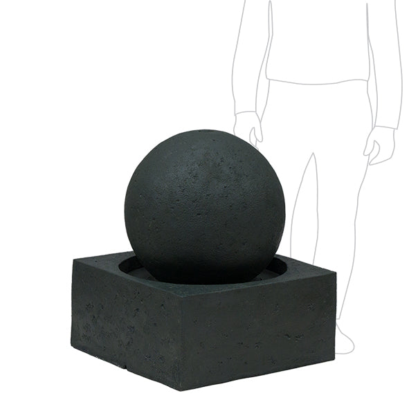 ORB WATER FOUNTAIN - GRANITE GREY Sydney's Plant Market
