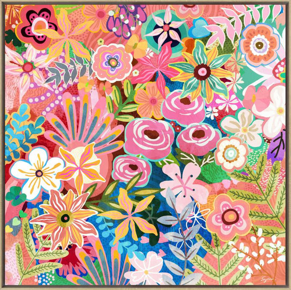 Pop Of Colour Framed Canvas Sydney's Plant Market