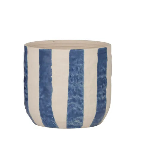 RAYAS CERAMIC DARK DENIM BLUE POT 15X13.5CM