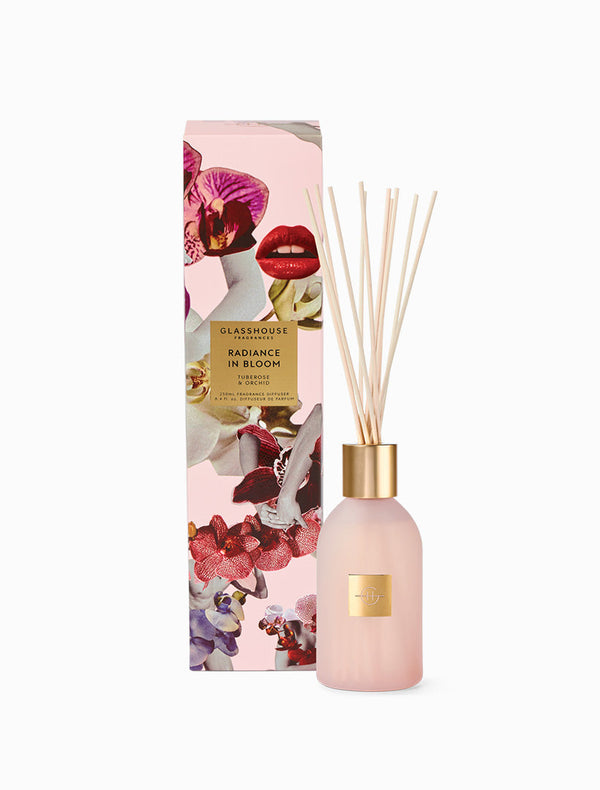 GLASSHOUSE FRAGRANCE 250ML DIFFUSER -MOTHERS DAY- RADIANCE IN BLOOM