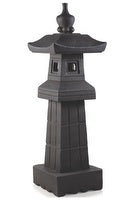 TAKASHO PAGODA ON PEDESTAL RUSTED IRON 32X32X85 Sydney's Plant Market