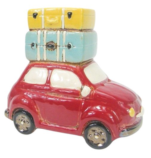 Travelling Beetle with Suitcases Planter