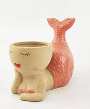 Load image into Gallery viewer, Mermaid Planter Pink 14cm
