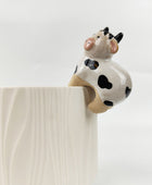 Cow Pot Hanger Sand & Black 8cm H8x7x5cm Sydney's Plant Market
