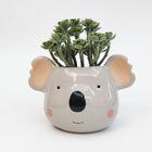 KOALA HEAD PLANTER GREY
