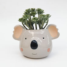Load image into Gallery viewer, KOALA HEAD PLANTER GREY
