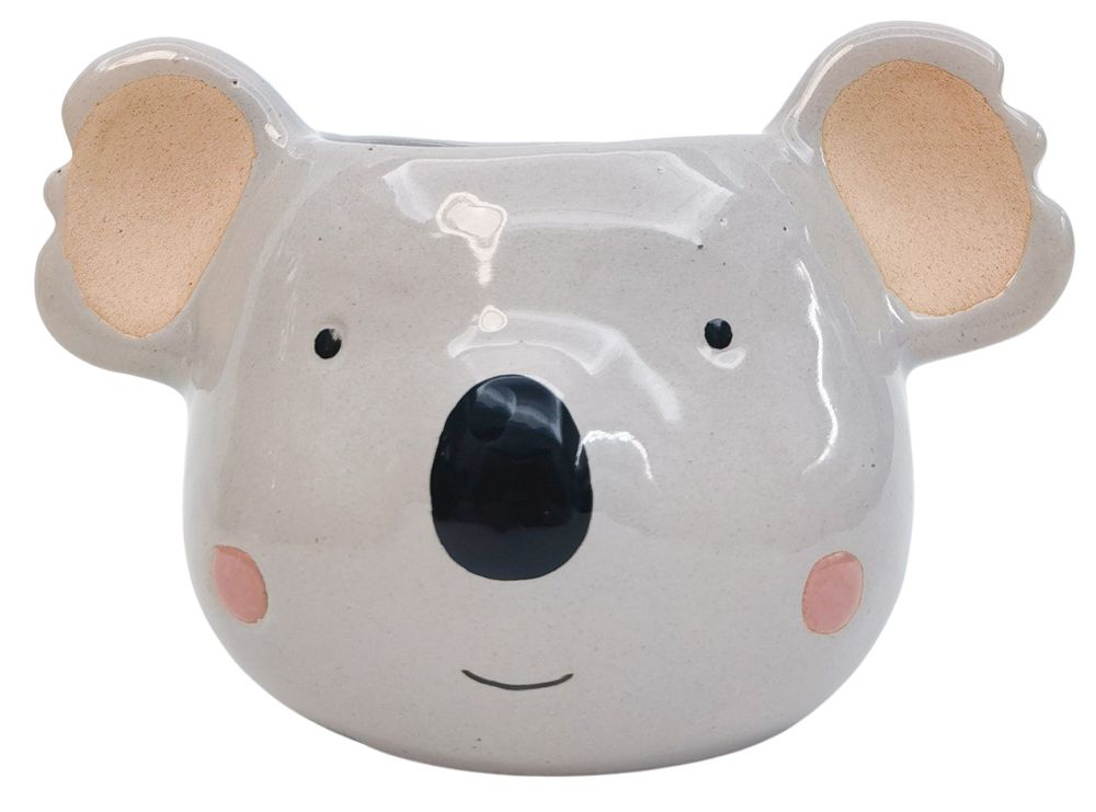 KOALA HEAD PLANTER GREY