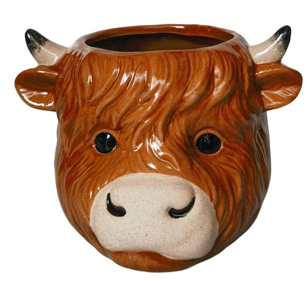 HIGHLAND COW PLANTER