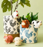 CERAMIC COW POT HANGER
