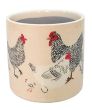 Load image into Gallery viewer, CHICKENS PLANTER BLACK &amp; WHITE 12CM

