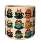 TEACUP DOG PLANTER