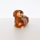 CUTE DACHSHUND PLANTER BROWN 20CM