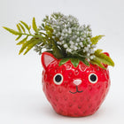 STRAWBERRY CAT PLANTER