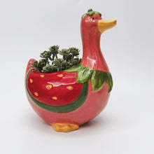 Load image into Gallery viewer, STRAWBERRY DUCK PLANTER
