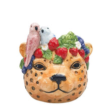 Load image into Gallery viewer, JUNGLE CHEETAH PLANTER ORANGE
