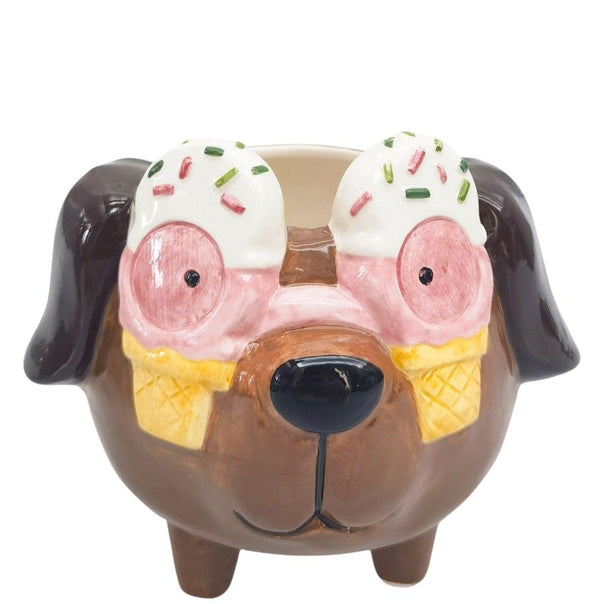 ICE CREAM DOG PLANTER