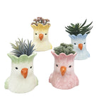 PERDY PARROT PLANTER BLUE 13CM