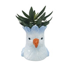 PERDY PARROT PLANTER BLUE 13CM