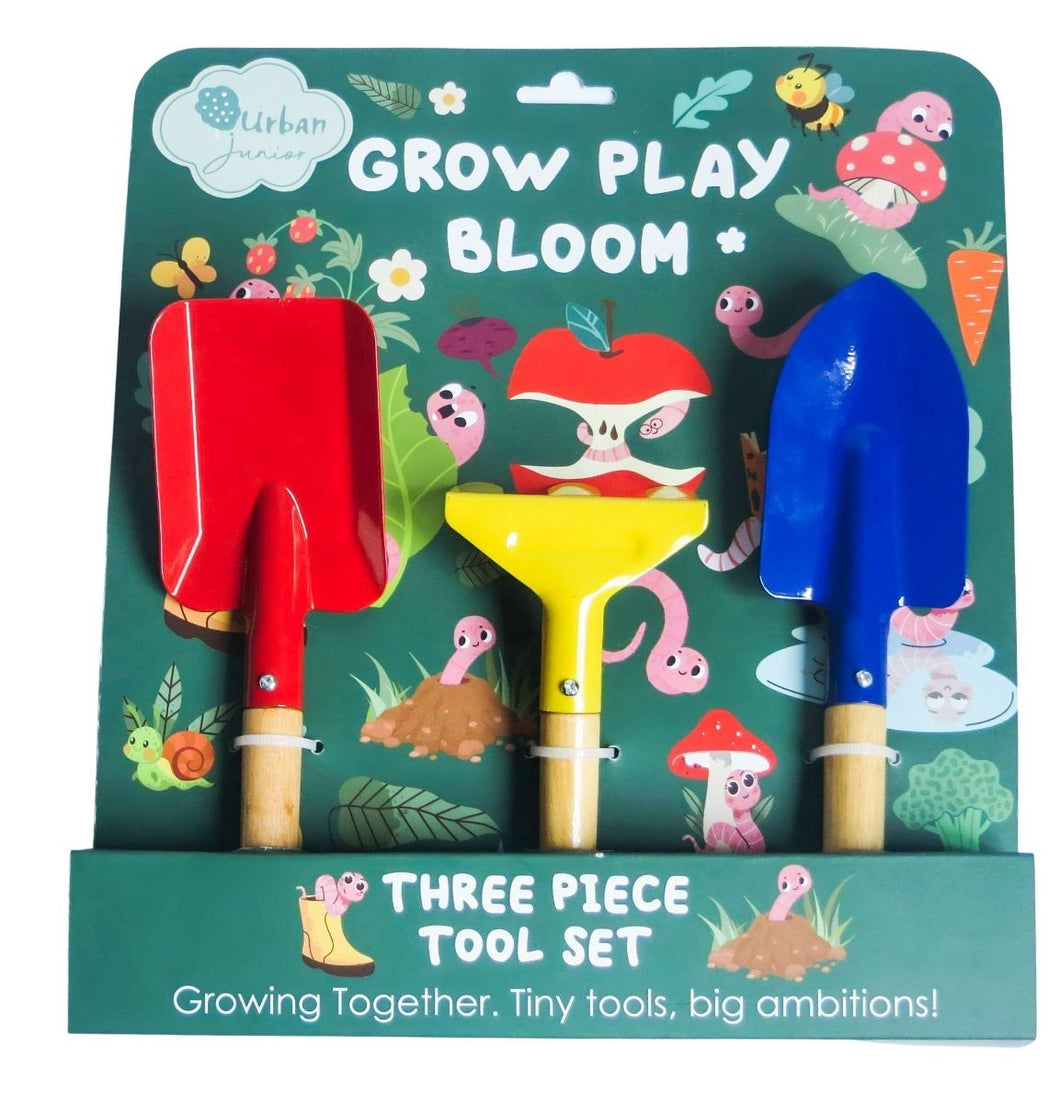 GROW PLAY BLOOM GARDEN TOOL SET