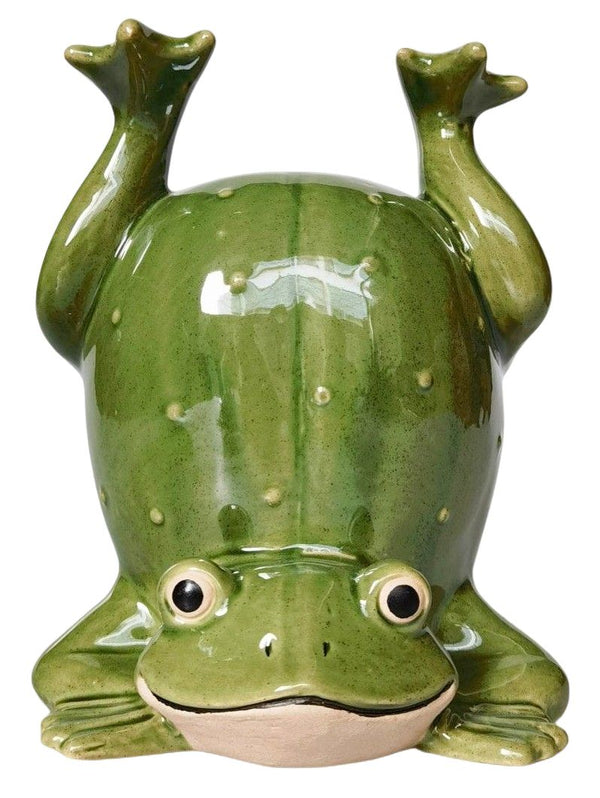 FROG HANDSTAND POT 19CM