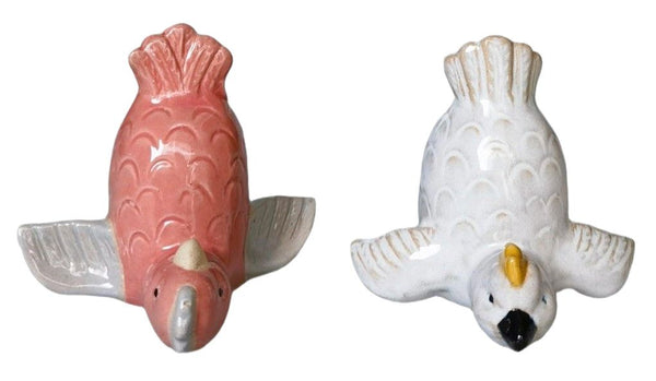 PARROTS HANDSTAND SALT & PEPPER SHAKER SET