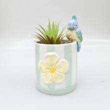 Load image into Gallery viewer, PERDY GREEN &amp; YELLOW PARROT PLANTER POT
