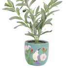 TROPICAL TURQUOISE HUMMINGBIRD PLANTER