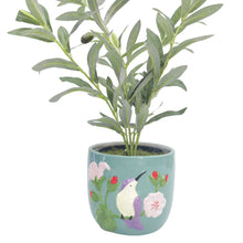 Load image into Gallery viewer, TROPICAL TURQUOISE HUMMINGBIRD PLANTER
