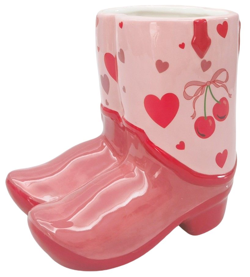 COWBOY BOOTS CHERRY PLANTER