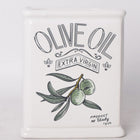 WHITE CLASSIC OLIVE OIL VESSEL