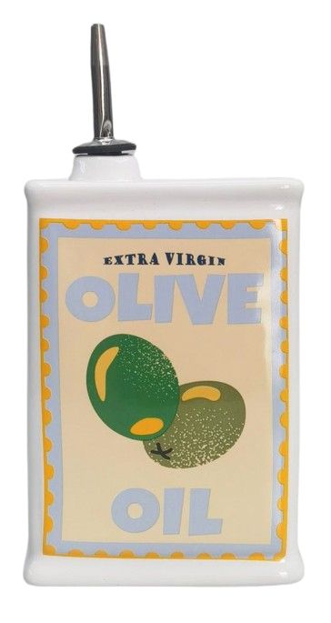 WHITE CUCINA-STYLE OLIVE OIL DECANTER