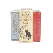 Load image into Gallery viewer, CAT THEMED BOOKS PLANTER POT
