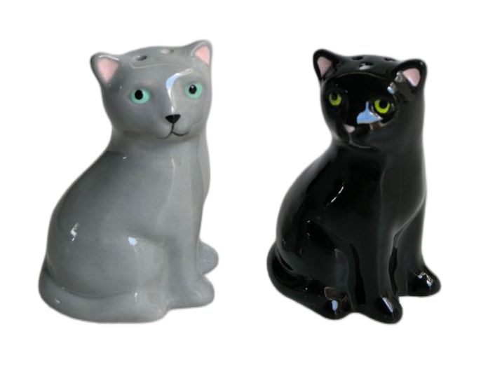 CAT SHAPED S&P SHAKER SET