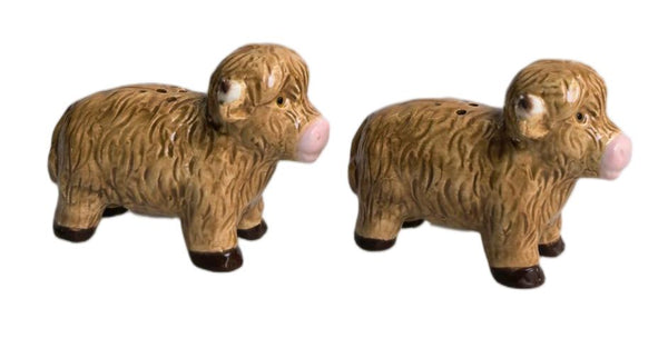 HIGHLAND COW S&P SHAKER SET