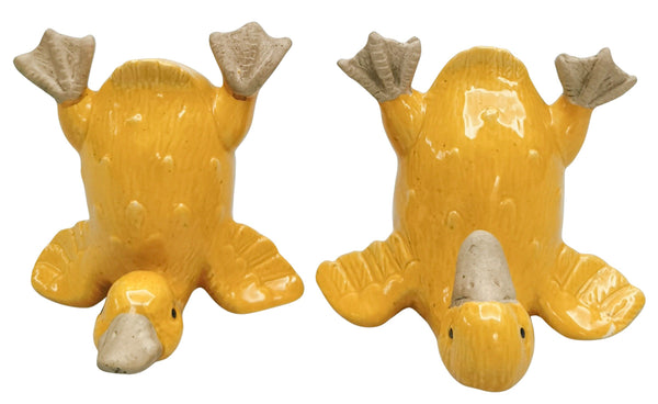 YELLOW QUIRKY DUCKS ORNAMENT