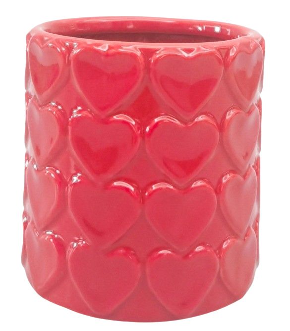 HEART RED PLANTER