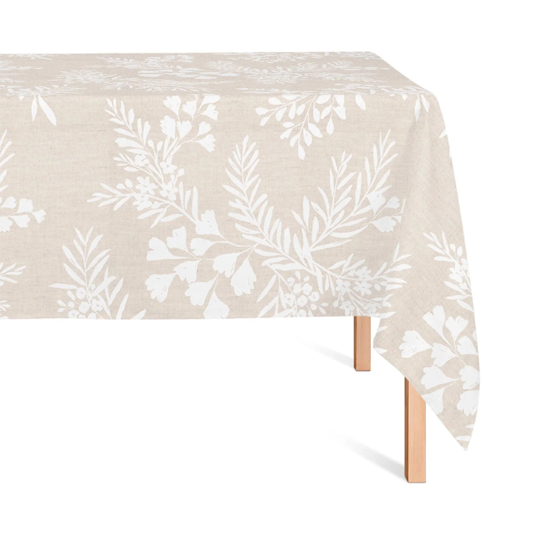 Carmen Neutral Tablecloth 150cm x 230cm