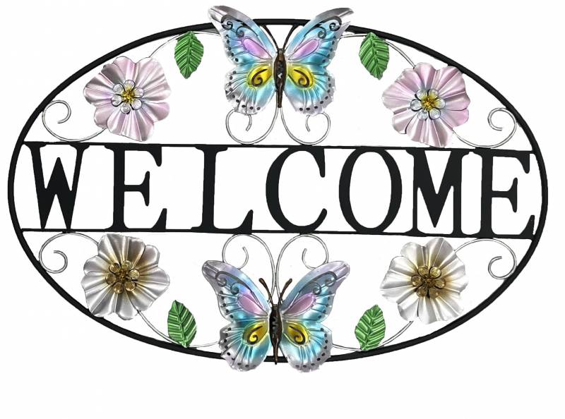 WELCOMER BUTTERFLY WALL ART