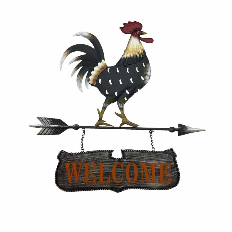 METAL ROOSTER WALL ART