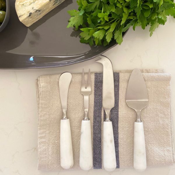 Cheese Set Marble Set of 4