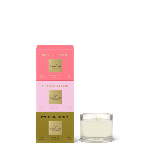 Glasshouse Candle-MOST COVETED TRIO 3 x 30g Trio Sydney's Plant Market