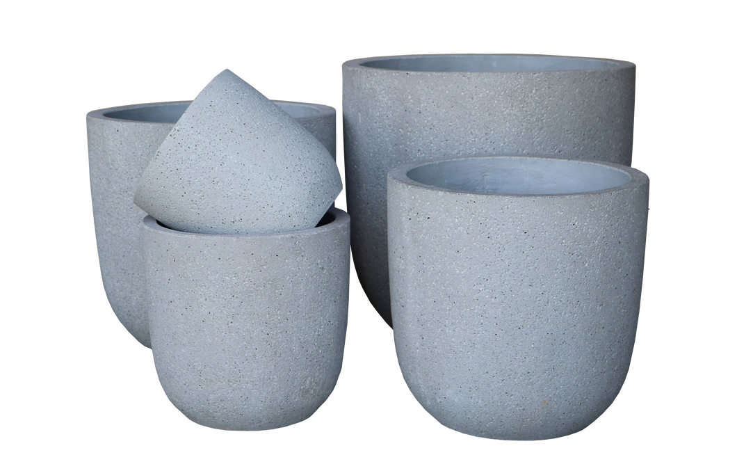 Cement Lite U Pot - Natural Cement