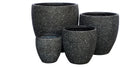 MONTAGUE EGG POT - BLACK PEBBLE - Sydney's Plant Market