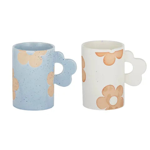 FLOWER CHILD CERAMIC MUG 7.5X11CM 2 ASST Sydney's Plant Market